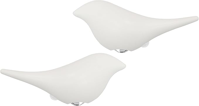 White Birds Night Lights with Motion Sensor(1-Pair), Rechargeable Battery Operated & Wireless Wall Lights, Home Decor for Living Room, Bedroom, Easter Gift