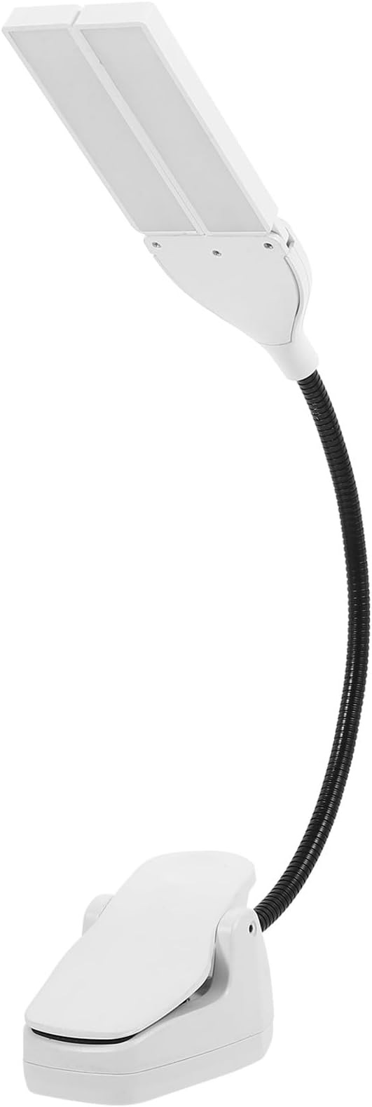LED Rechargeable Clip-on Music Stand Light for Piano with Flexible Neck, Dimmable LED Lamp for Upright Piano and Book Reading, Portable Eye-Caring Desk Light for Random Color