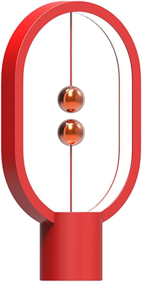 Magnetic Lamp - USB-Powered LED Table Lamp with Floating Design - Perfect for Home, Office, Dormitory, Hotel and Living Room(RED)