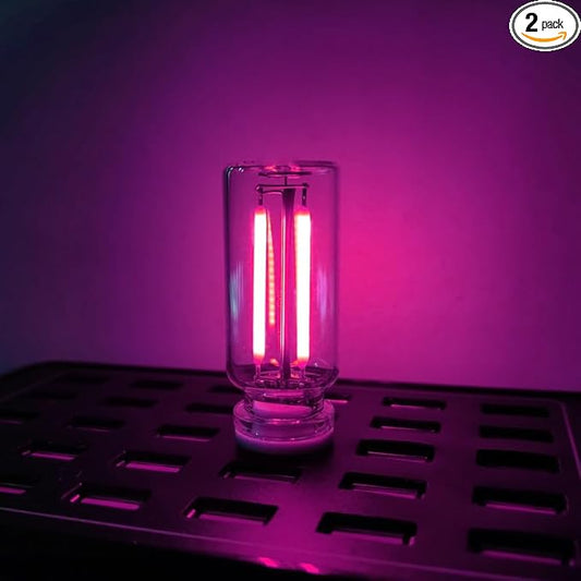 2Pcs USB Retro Car Lamp, Dimmable Touch-Control LED Car Interior Atmosphere Lights, USB Powered Night Lamps, Mini Glass Bottle Night Light Touch Control Vehicle Interior Decor Retro Lamp (Pink)