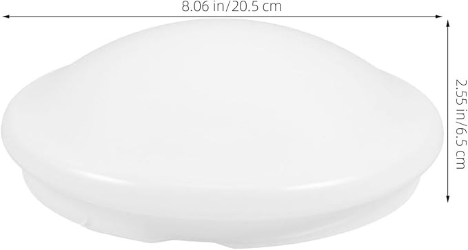 iplusmile Replacement Mushroom Ceil Shade, Plastic White Flush Mount Ceiling Light Cover Lamp Dustcovers for Wall Sconce Chandelier Lamps Ceiling Lighting Fixtures 18.7cm