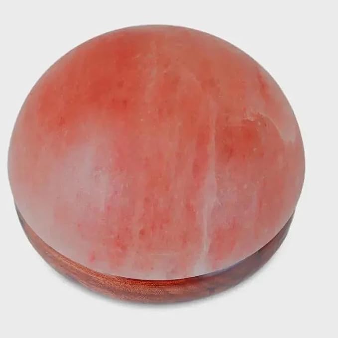 Himalayan Pink Salt Foot Detox Dome Lamp – 5'' Height x 9'' Diameter | Natural Salt Block for Feet Therapy, Relaxation & Detox | Foot Warmer & Spa Salt Lamp