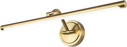 Hard-Wired Picture Lights 23.6 Inch Dimmable LED Wall Art Lighting Modern Brass Gallery Light Poster Lights Adjustable Swing Arm Picture Frame Light for Display Art Work,14W,2700K, Warm White