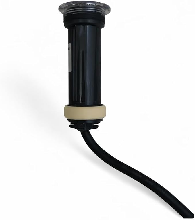AquaChrome 1.5 Inch RGBW LED Pool Light – 12 W Nicheless Inground Pool Replacement for Pentair GloBrite –100ft Cord, 12 VAC Low-Voltage, IP68 Waterproof, Intertek Certified- Wide, Soft Spread Light