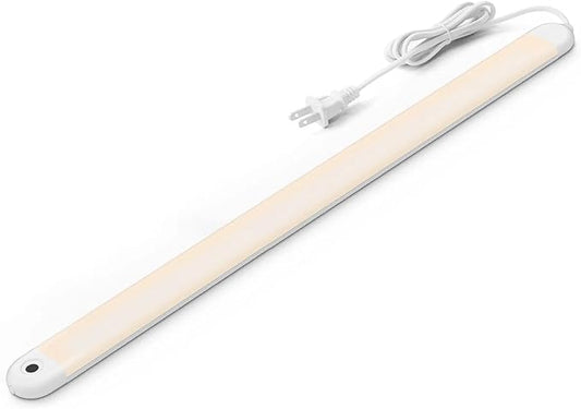 MYPLUS 24" Under Cabinet Lighting, Hand Wave Sensor Under Counter Lights for Kitchen, 600LM Bright LED, 5 Color Temps, Dimmable Under Cabinet Lights Plug in for Desk,Sink,Workbench