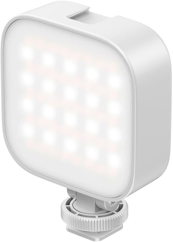 ULANZI U60 RGB Video Lights White LED Camera Light 360° Full Color Portable Photography Lighting w Quick Release Cold Shoe Adapter and Clip, 2500mAh Rechargeable CRI 95+ 2500-9000K Dimmable Panel Lamp