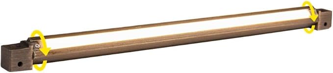 VOLT 12V 1.5W 12" Cast Brass (Bronze) 360-Degree Rotatable 2700K Warm White LED Hardscape Light (65 Lumens) for Low Voltage Outdoor Step, Deck, Masonry & Wall Lighting