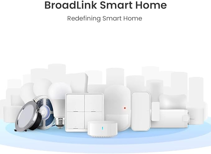 BroadLink Smart Home Starter Kit - Includes 3 Bulbs, 1 Scene Switch and 1 Hub, Uses FastCon and Bluetooth Low Energy Tech, Compatible with Alexa and Google Home