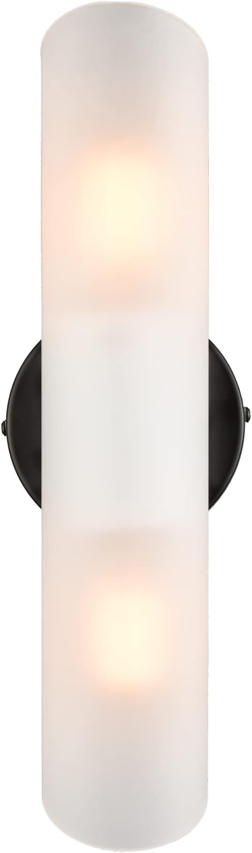DAYCENT Modern Farmhouse Black Bathroom Light Fixtures Wall Sconces Set of Two Cylinder Sconce Lighting