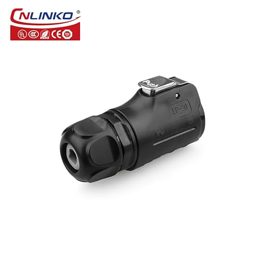 CNLINKO LP20 4 Pin Waterproof Connectors,IP68 Circular Connectors Fast Locking Plug,2-12 Pin Power Connector M20 Male Female Plug,LED Outdoor Lighting Connectors(4 Pin)