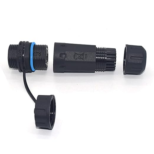 10PCS Shielded RJ45 Waterproof Panel Mount Connector IP68 Cat5/5e/6 8P8C Ethernet LAN Cable Coupler Female to Female Outdoor Network Adapter