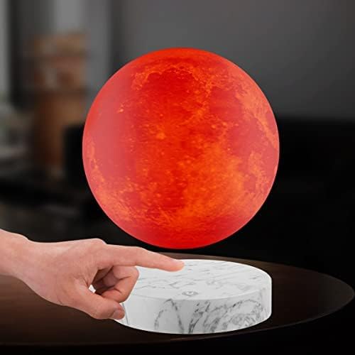 Levitating Moon Night Light 3D Printed 16 Colors Adjustable,Floating & Spinning & Magnetic Levitation, Cool Lamps for Bedrooms Office Decor, Unique Gifts