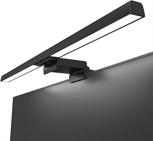 Computer Monitor Light Bar with 60M Auto-Off Timer, Stepless Dimming & 3 Color Modes, Eye-Caring Screen Bar with Asymmetric Optics, CRI>80 USB Powered LED Reading Lamp for Office/Home/Dorm