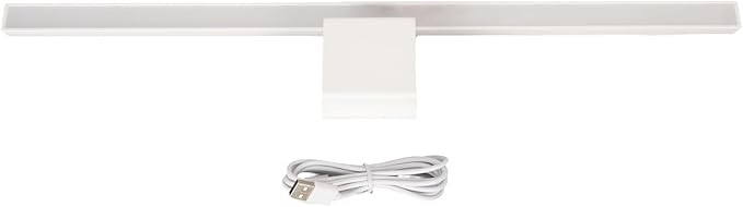 Computer Monitor Lamp, Screen Anti Blue Light Bar, 3 Color Temp Infinite Dimming Eye Light with Touch Control (White)