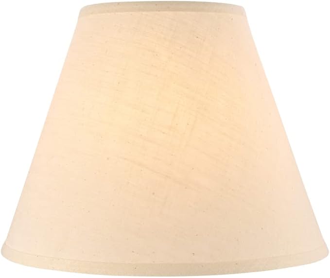 Aspen Creative 32287A, Transitional Hardback Empire Shaped Spider Construction Lamp Shade in Beige, 14" wide (7" x 14" x 11")