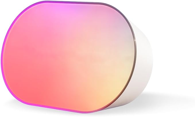 LIFX Luna Smart Lamp, 1000 LM Wi-Fi & Matter 1.3 Compatible, Alexa & Apple HomeKit Compatible, Plug-In Bedside Table Lamp & Wall-Mount, Color Changing Wall Wash, Sunrise/Sunset Effect, No Hub Required