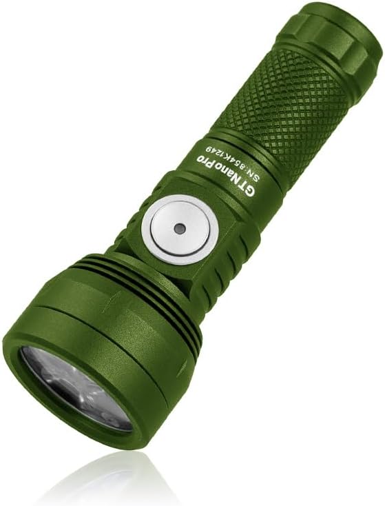 LUMINTOP GT Nano Pro3.0 Keychain Flashlight 1600 Lumens Mini Flashlight 152 Meters Beam Distance, Rechargeable Battery (Green)
