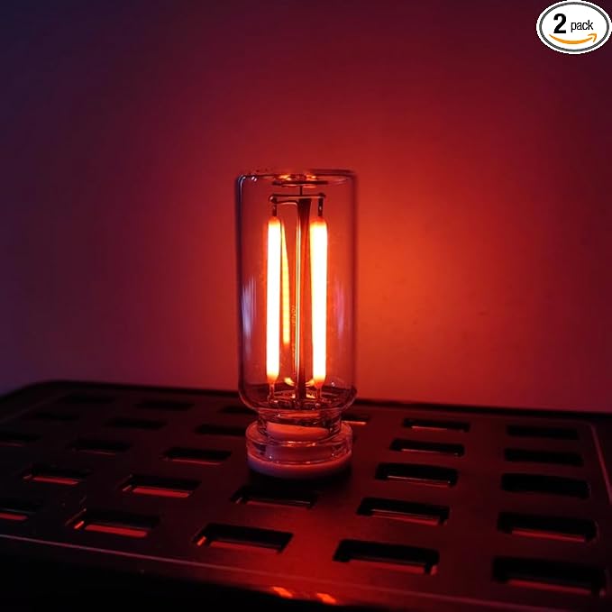 2Pcs USB Retro Car Lamp, Dimmable Touch-Control LED Car Interior Atmosphere Lights, USB Powered Night Lamps, Mini Glass Bottle Night Light Touch Control Vehicle Interior Decor Retro Lamp (Red)