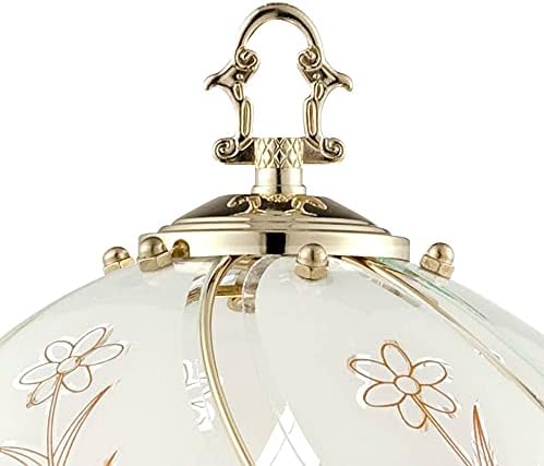 Regency Hill Traditional Accent Table Lamp 15" High Polished Brass Gold Floral Etched Art Glass Shade Touch On Off Cottage Core Decor for Bedroom House Bedside Nightstand Home Office
