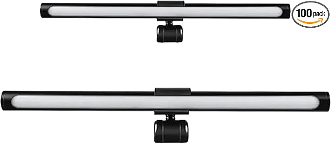 Computer Monitor Light Bar, Desk Lamp with No Glare & Even-Desk LED, 20°-50° Tilt, 4 Color Temperatures for Laptop, Computer Monitor, Task, Outdoor