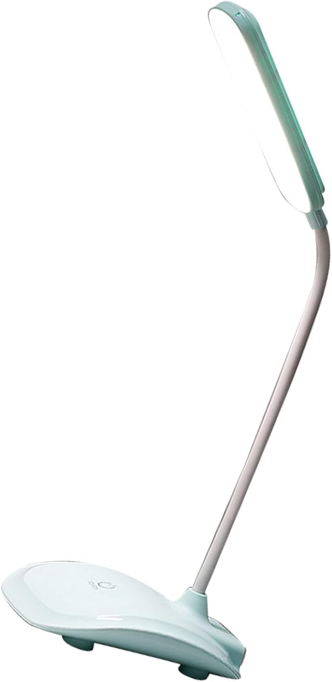 LED Desk Lamp, Touch Control Three Level Color Temperature USB Charging Table Study Lamp Portable Reading Light for Home Bedroom Dorm Study Office(Cyan)