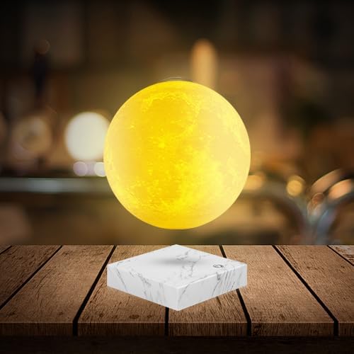 VGAzer Levitating Floating Moon Lamp With 16 Colors,Spinning Night Light,Galaxy Moon Light for home offcice Decro, Gift Light for Kids Lover Friends