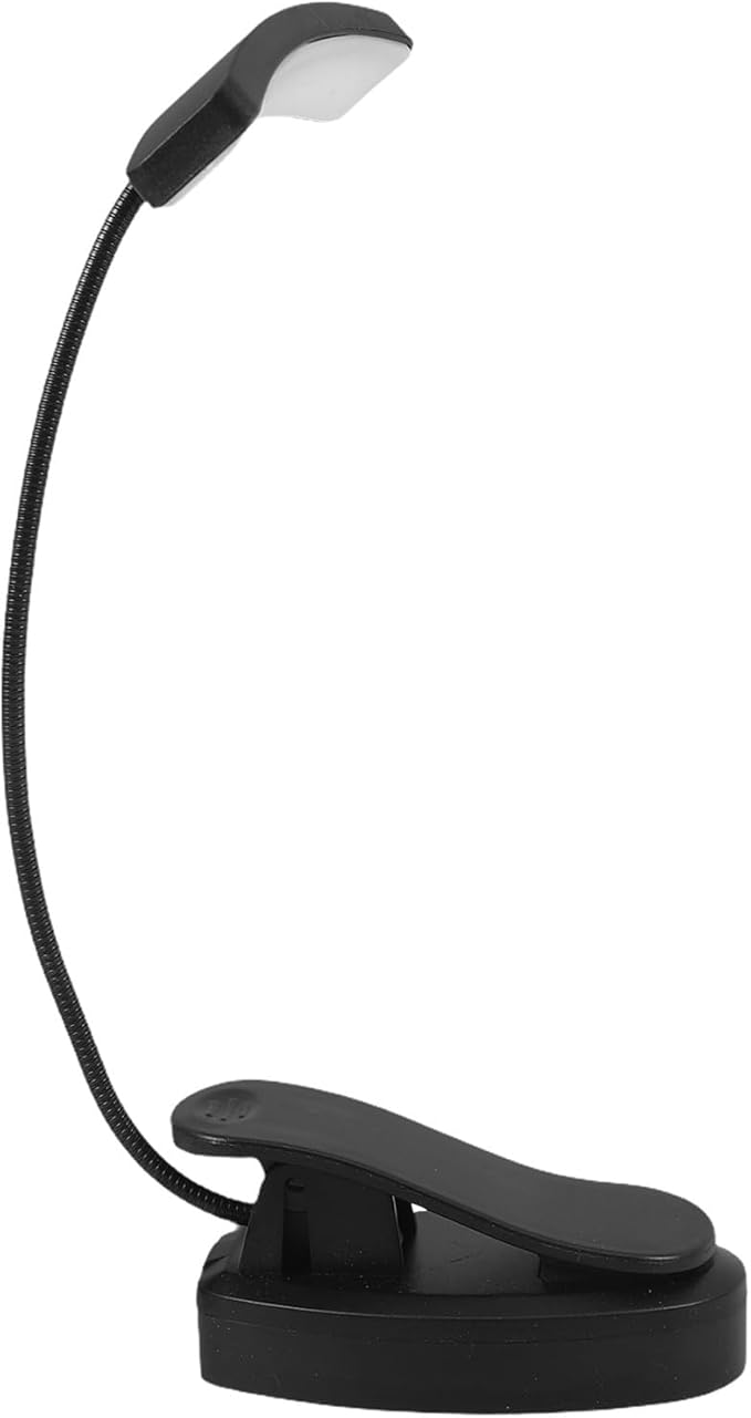 LED Clip on Piano Light, Adjustable Black Clip Lamps for Music Stand, Portable LED Desk Lamp for Piano Sheet Music, Eye Protection Reading Light for Students and Musicians