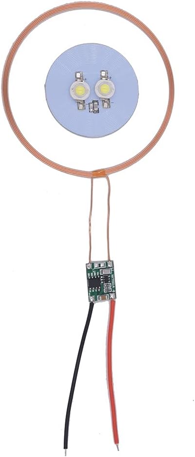 Taidacent 70mm 5V Input Long Distance Wireless LED Coil Inductive Coil Desk Living Room Bedside Lamp Wireless LED Induction Wireless Charging Module