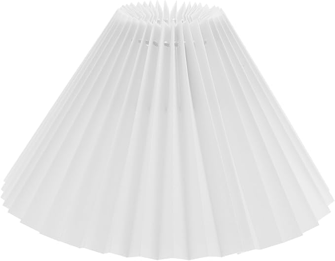 DOITOOL Elegant Modern Style Lampshade Home Lampshade Desk Lamp Cover Wall Lamp Shade Pleated Table Accessory