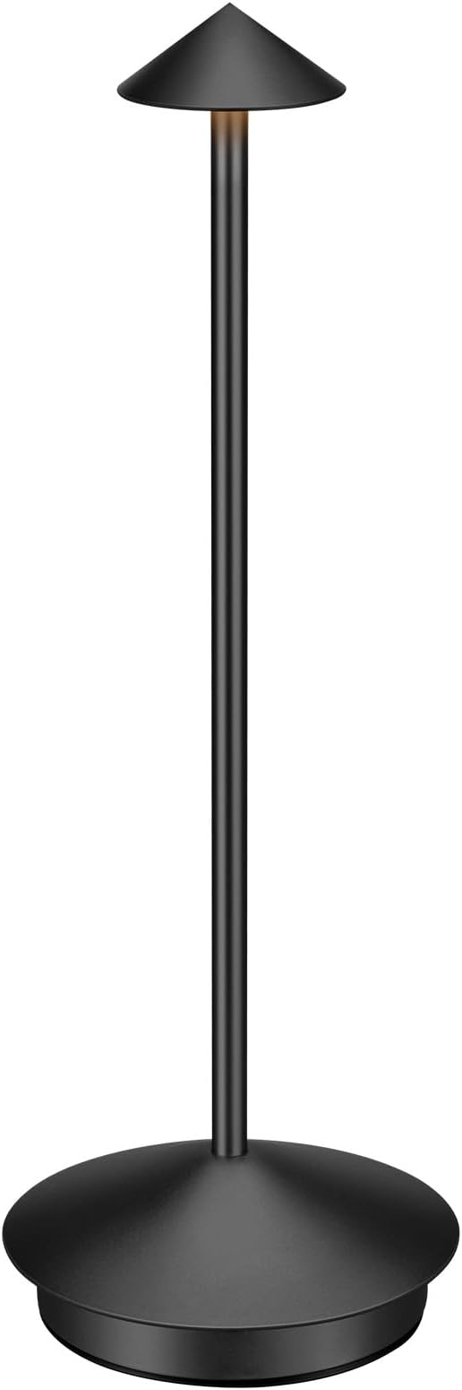 Portable Led Cordless Lamp Table Light, Rechargeable 6000mAh Battery Outdoor Table Lamp for Dinning Restaurant Patio Bedroom Camping, IP54 Waterproof, Dimmable