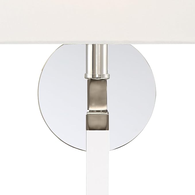 Crystorama Renee 1 Light Polished Nickel Sconce