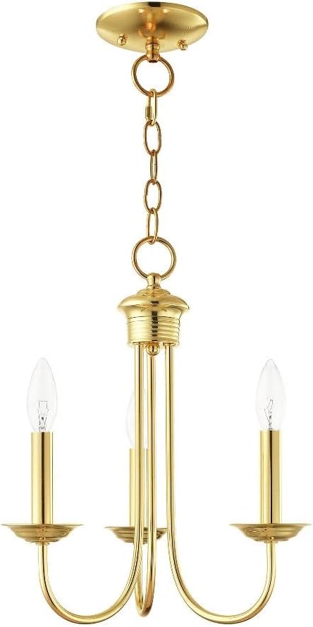 Livex Lighting 42683-01 Mini Chandelier, Medium, Antique Brass