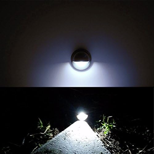 LED Outdoor Deck Lights Kit, 12V Low Voltage 10 Pack IP65 Waterproof Small In-Ground Recessed Step Deck Lighting with Transformer Pathway Outdoor Landscape Decoration Lamps(Cold White, Bronze)