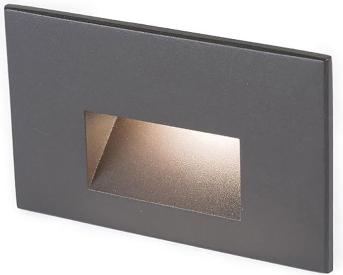 WAC Landscape Lighting, LED 12V Horizontal Indoor or Outdoor Step and Wall Light 3000K Warm Built-in LED in Solid Brass Coated with Bronze