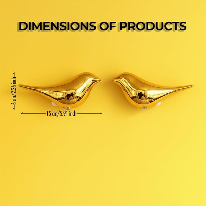2-Pack Golden Birds Motion Sensor Night Lights, Rechargeable Battery Operated Magnetic Wireless Wall Lights, 3000K Warm Light for Hallway, Staircase, Bedroom Home Decor, Easter Gift