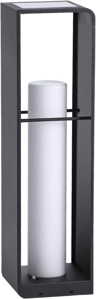 28.7" Tall Outdoor Floor Lamp, Large Solar Lantern Waterproof, 3000K Solar Floor Lamp, Outdoor Lanterns for Porch, Patio Lights Solar Powered Free Standing for Yard Deck Garden Pathway Walkway