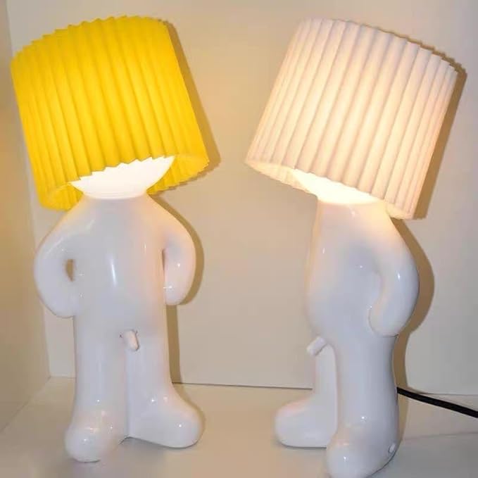 Bedside Night Light, shy man lamp，Mothers Day Gifts for Mom Wife,Birthday Christmas Gifts for Men Women Boyfriend Girlfriend, Funny Anniversary Gag Gifts, White Elephant Easter Gifts for Adults