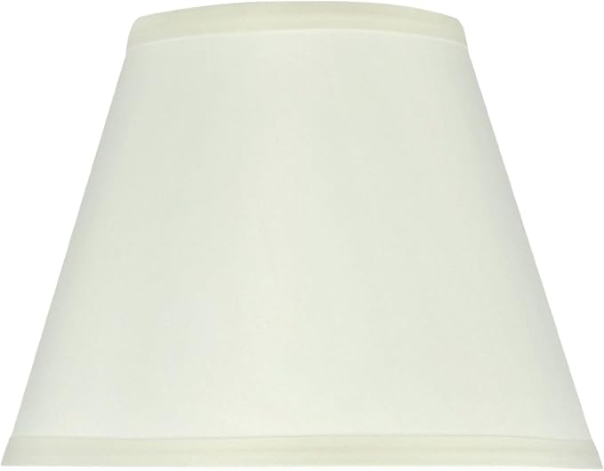 Aspen Creative 32179 Transitional Hardback Empire Shaped Spider Construction Lamp Shade in Off White, 9" wide (5" x 9" x 7")