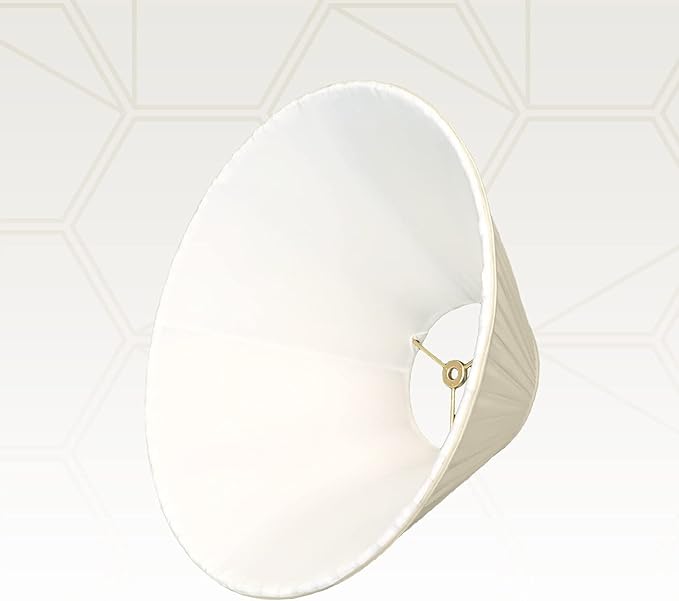 Royal Designs "Coolie Empire Side Pleat Basic Lamp Shade, Beige, 5"" x 13"" x 8""" (BS-727W-13BG)