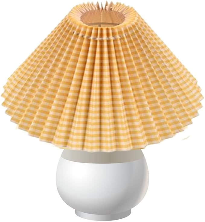Fabric Lampshade Cloth Lamp Shade, Pleated Lampshade, Bedside Desktop Lamp Cover, Lamp Shade for Table Lamp, Lamp Shades for floor lamps and Bedside Nightstand Lamp Cover