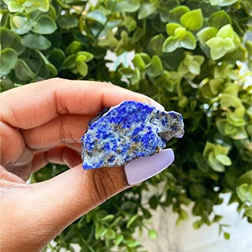 Zenkeeper 1Lb Lapis Lazuli Crystal Stone Natural Raw Stones & Fountain Rocks for Tumbling, Cabbing, Polishing, Wire Wrapping, Wicca & Reiki Crystal Healing