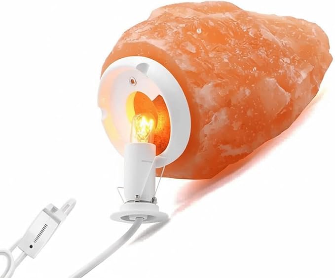 Himalayan Salt Lamp Cord, with Dimmer Switch,Christmas Bulb,Salt Lamp Cord with Dimmer Control and Base Assembly,6 Feet,E12 Base for Himalayan Salt Lampsand with 2 Free 15W Bulbs (White)
