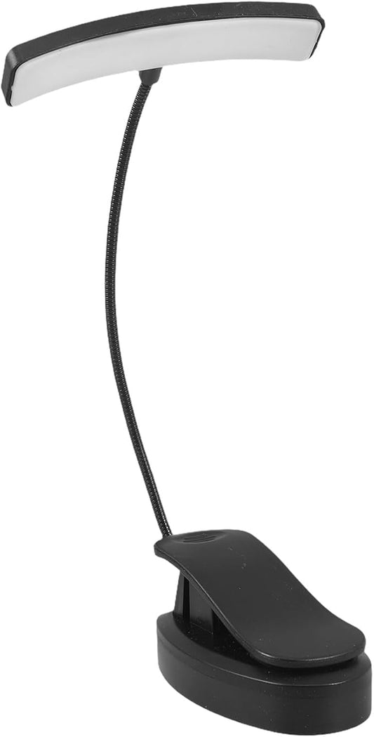 Healifty Clip-on LED Music Stand Light for Piano with Black Clamp, Eye-Care LED Desk Lamp for Students, Portable Piano Practice Light, Adjustable Clip-on Music Lamp