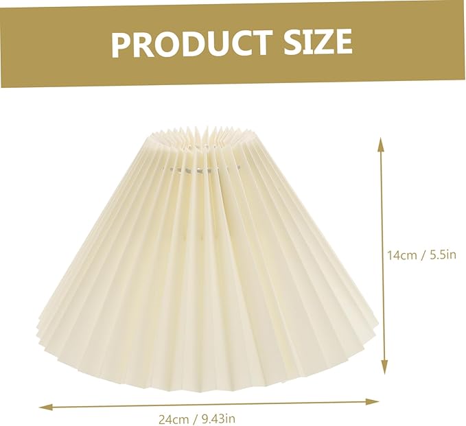 DOITOOL 1Pc Pleated lampshade Modern Lampshade Wall Light Cover Light Accessory rustic lamp shades candle wall sconce chandelier lamp shades Desk Lamp Lampshade curtain vintage cloth e27