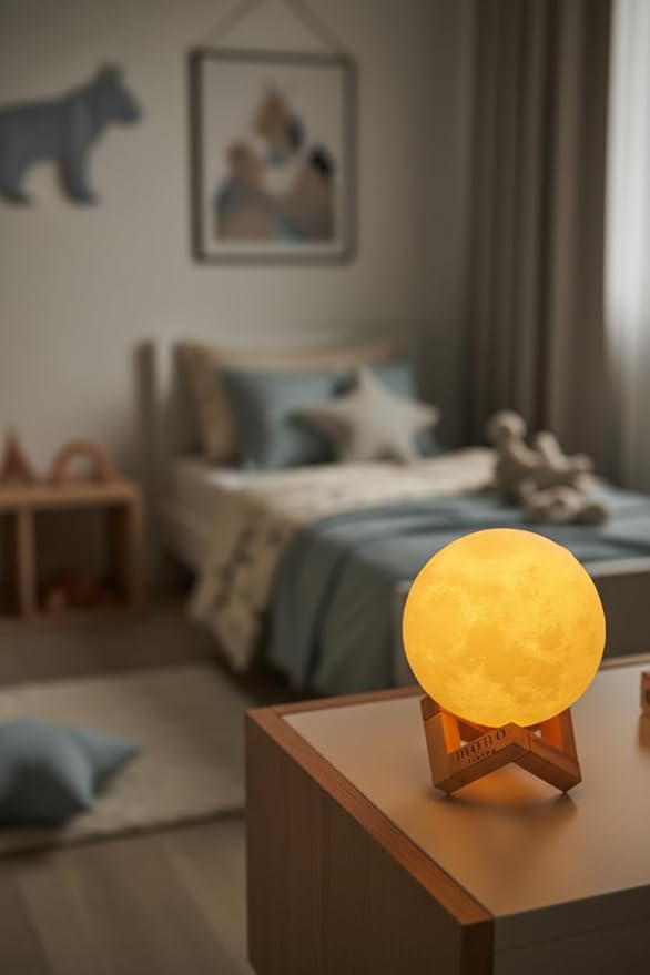 5.9 Inch Moon Lamp for Adults - 16 Color LED Light Up Moon Ball, Large Realistic 3D Night Light with Remote & Timer - Unique Thanksgiving & Christmas Gifts