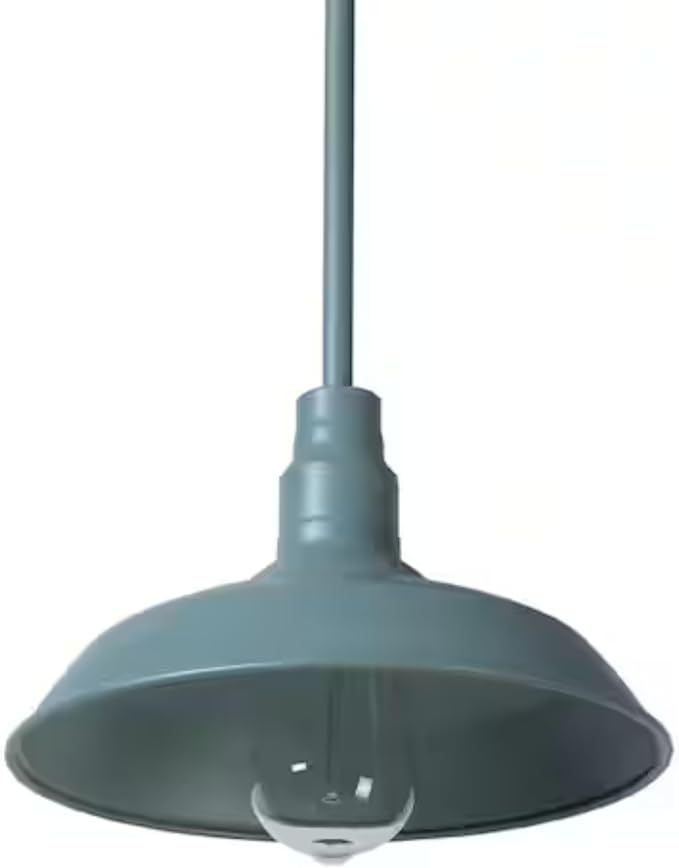 Ceybo Indoor/Outdoor Mini Pendant Light, 10"" Vintage Farmhouse Decor Adjustable for Kitchen, Restaurant, Dining Room, Cafe, Patio, Entryway, Yard, Waterproof Pendant in Teal Finish…, SHEL000083