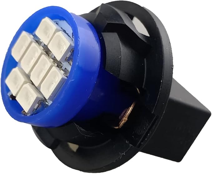 T10 194 168 Dash Instrument White LED Light Bulbs Bright Panel Gauge Cluster Dashboard Bulbs 10Pcs/Set (Blue)