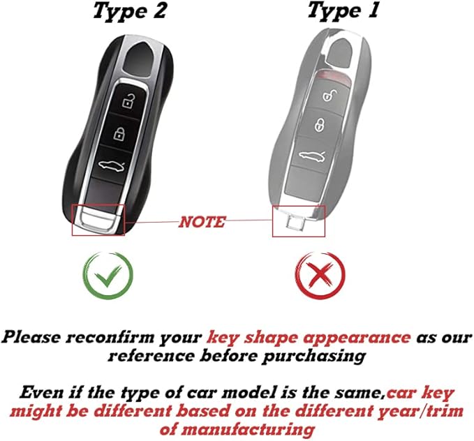 x xotic tech Pink Remote Key Covers Case, Compatible with Porsche Cayenne Cayman Panamera 971 Macan Taycan 911 991 918 Carrera 992, 3PCS Smart Key Fob Painted Keyless Entry Protectors