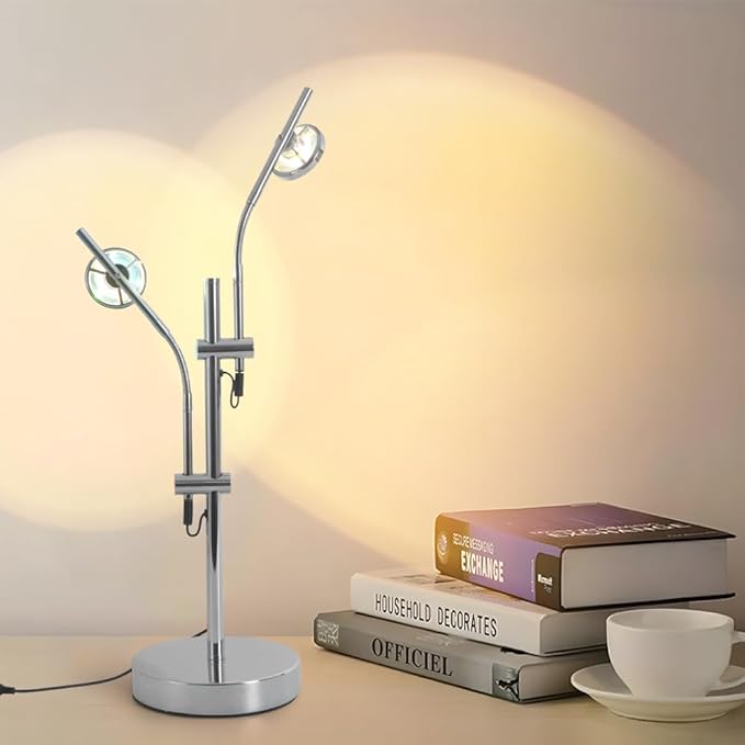 Halo Projecto Lamp,Mood Lighting Sunset Lamp for Bedroom,2 Head Multi Table Light with Replaceable Filters,Modern Adjustable Ambient Decor Lighting for Living Room(Sunset Light)