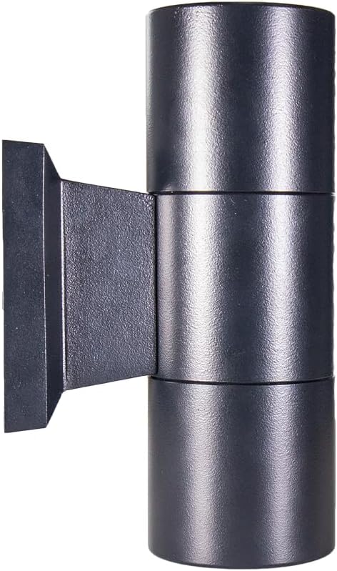 VOLT 12V Cast Brass Up/Down Outdoor Sconce & Lanai Light (Black) with Unidirectional Top/Bottom for Low Voltage Landscape Lighting